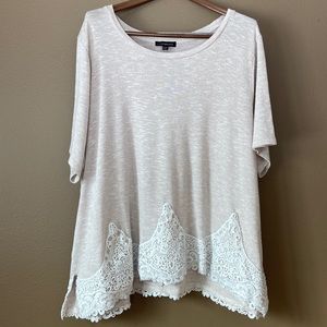 Womens Lane Bryant knit tee; size 22/24